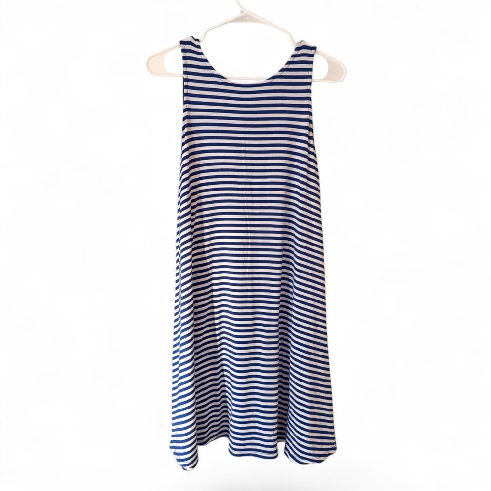 Striped Tank Swing Dress - Navy and White old navy medium
